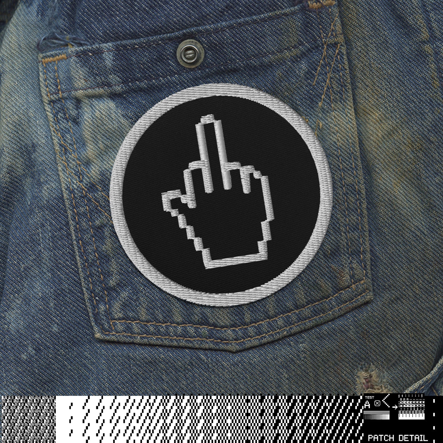 PATCH, SKULL FILE, EMBROIDERED, IRON ON
